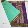 CYAN VIOLET KORVAI KANJIVARAM - Image 2