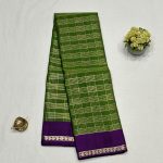 Stripes & checks Kanjivaram silk saree